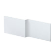 Nuie Urban 1700mm L-Shape Square MDF Matt Shower Bath Front Panel – Satin White, Satin Grey or Satin Blue