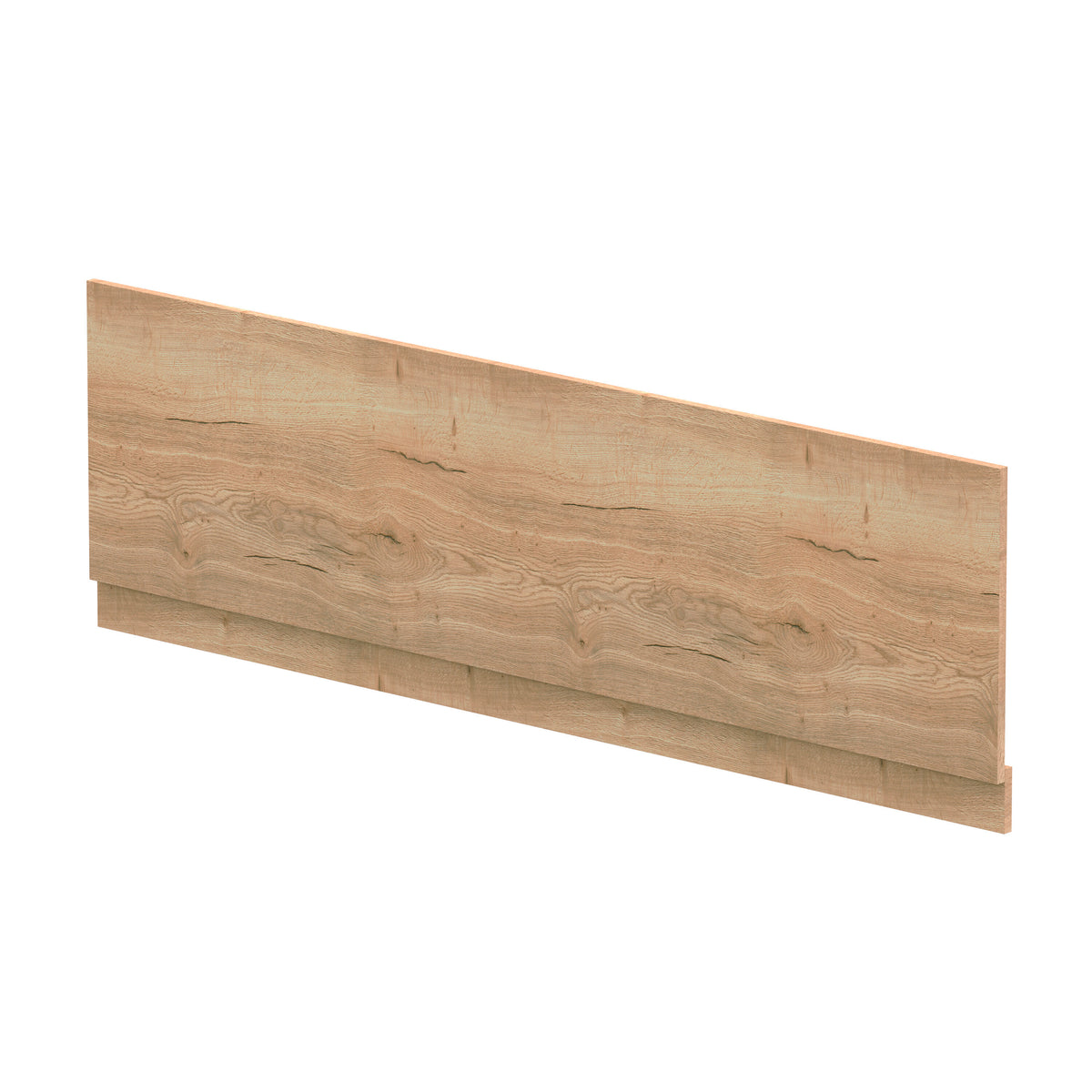 Nuie 1800mm MFC Woodgrain Front Bath Panel With Plinth – Autumn Oak