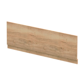 Nuie 1800mm MFC Woodgrain Front Bath Panel With Plinth – Autumn Oak