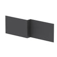 Nuie 1700mm L-Shape Square MFC Shower Bath Front Panel – Graphite Grey Woodgrain, Anthracite Woodgrain or Charcoal Black, photo 2