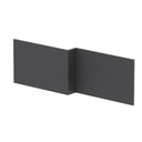 Nuie 1700mm L-Shape Square MFC Shower Bath Front Panel – Graphite Grey Woodgrain, Anthracite Woodgrain or Charcoal Black, photo 2