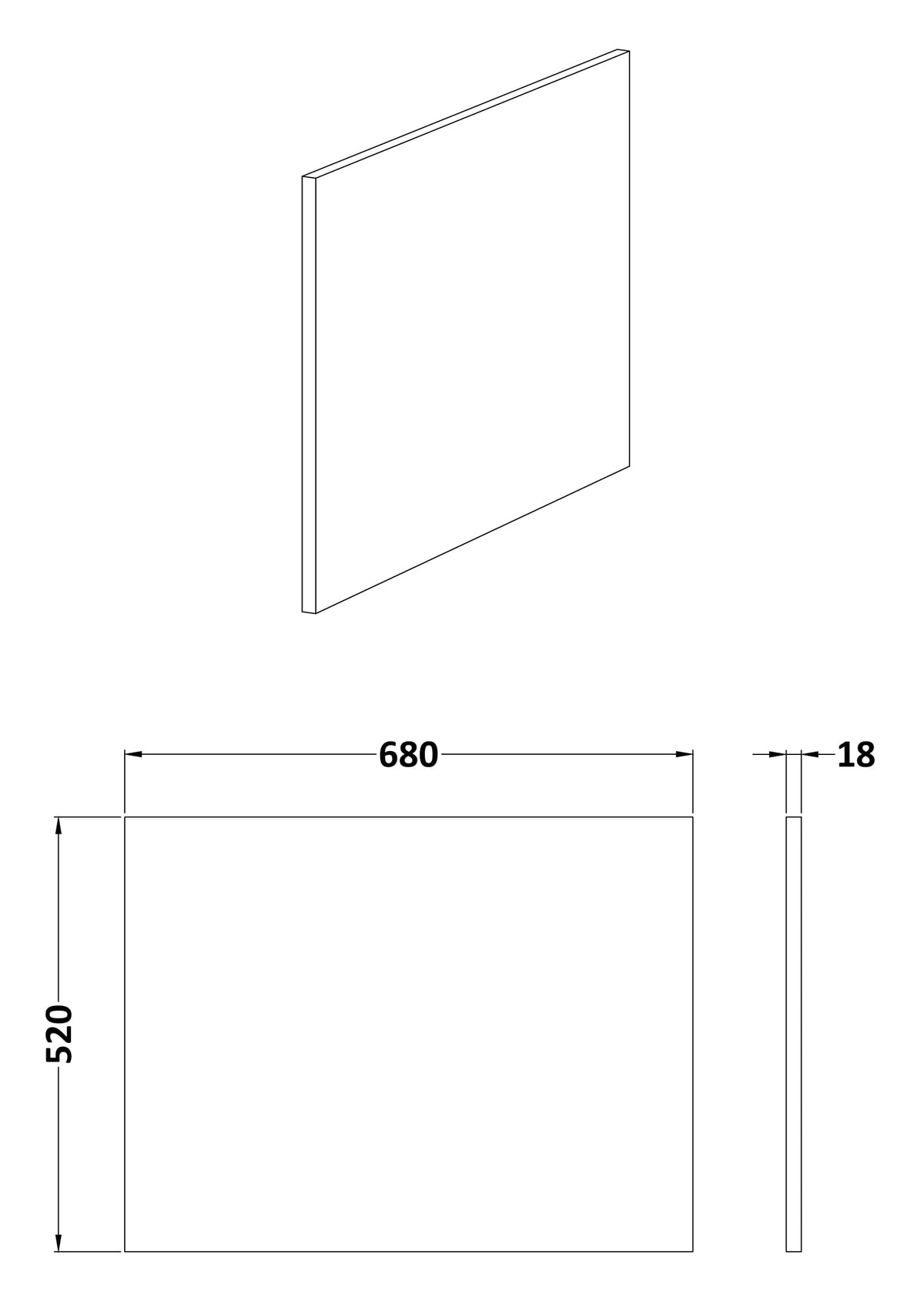 Nuie Havana L-Shaped MFC Shower Bath Panel With Plinth – 700mm & 1700mm, photo 2