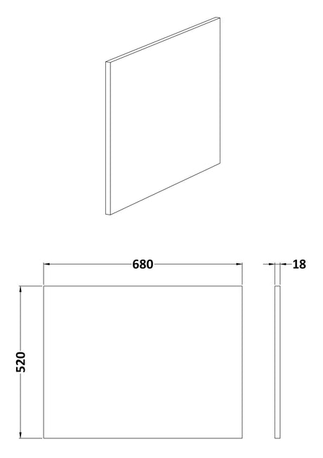 Nuie Havana L-Shaped MFC Shower Bath Panel With Plinth – 700mm & 1700mm, photo 2