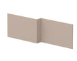 Nuie Havana 1700mm Square MFC Smooth Matt Shower Bath Front Panel – Soft Linen or Smoked Red