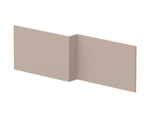 Nuie Havana 1700mm Square MFC Smooth Matt Shower Bath Front Panel – Soft Linen or Smoked Red