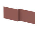 Nuie Havana 1700mm Square MFC Smooth Matt Shower Bath Front Panel – Soft Linen or Smoked Red, photo 2