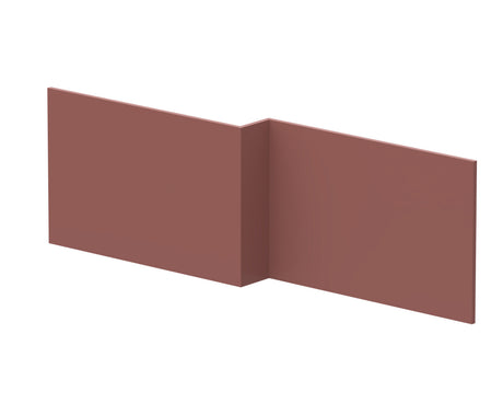 Nuie Havana 1700mm Square MFC Smooth Matt Shower Bath Front Panel – Soft Linen or Smoked Red, photo 2