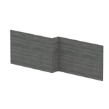 Nuie 1700mm L-Shape Square MFC Shower Bath Front Panel – Graphite Grey Woodgrain, Anthracite Woodgrain or Charcoal Black, photo 3