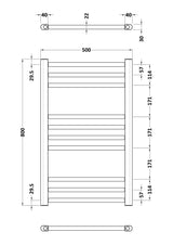 Nuie Lorica Vertical Single Panel Radiator – 800 x 500mm & 1200 x 500mm, photo 3