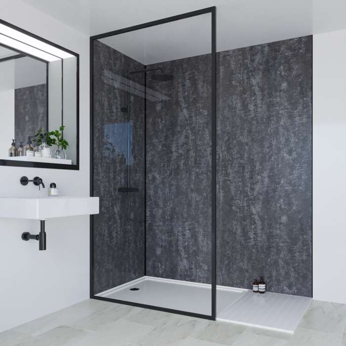 Multipanel Linda Barker Graphite Elements Bathroom Wall Panel – Textured Matt, photo 5