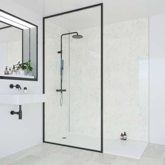 Multipanel Classic Grey Marble Bathroom Wall Panel