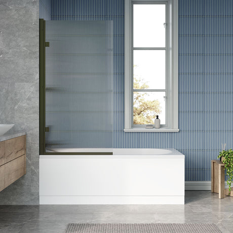 Nuie Otley 1675mm (5' 6") Round Straight Single Ended Bath With Legs – White
