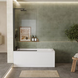Nuie Linton Square Single Ended Bath With Legs – 1400 x 700mm, 1600 x 700mm, 1700 x 700mm, 1700 x 750mm & 1800 x 800mm