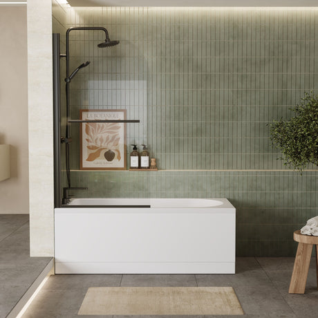 Nuie Barmby Square Single Ended Bath With Legs – 1500 x 700mm & 1600 x 700mm