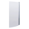 Nuie Curved Hinged Bath Screen – Chrome, photo 2