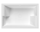 Nuie 1800 x 1200mm Double Ended Inset Spa Bath With Legs – Gloss White, photo 2