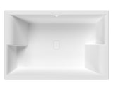 Nuie 1800 x 1200mm Double Ended Inset Spa Bath With Legs – Gloss White, photo 2