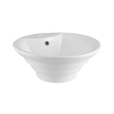 Nuie Salana 460mm 1 Tap Hole Ceramic Round Vessel Basin – White, photo 2