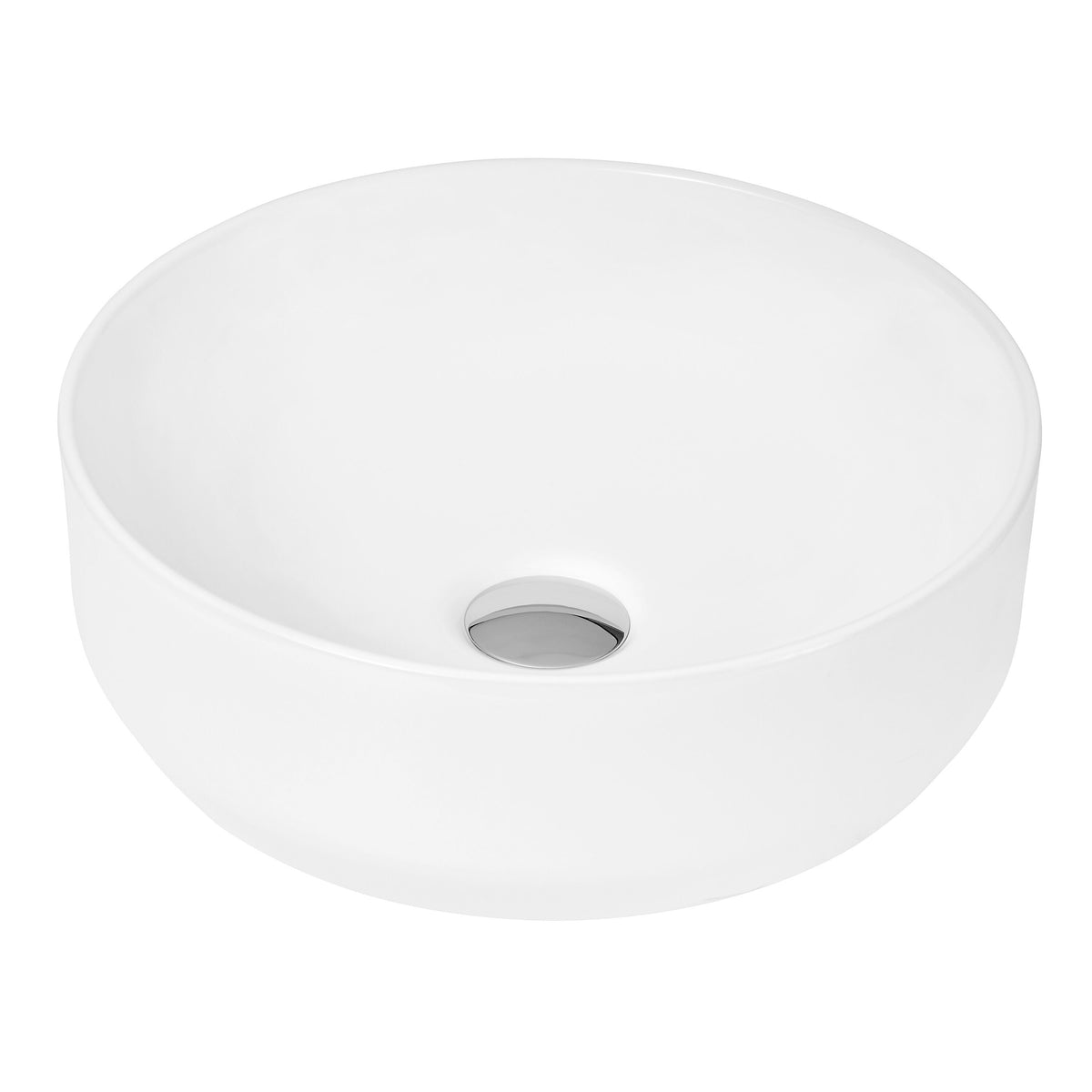 Nuie 350mm Ceramic Round Vessel Basin – White, photo 2