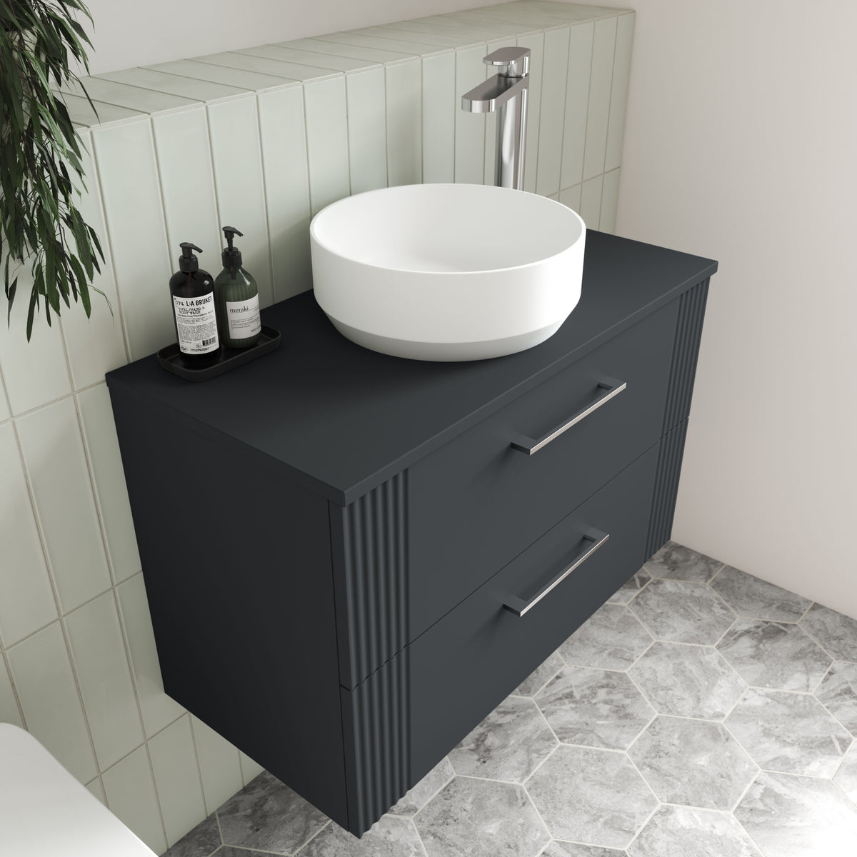 Nuie 350mm Ceramic Round Vessel Basin – White