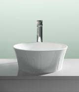 Nuie 358mm Ceramic Basin Round Vessel – White