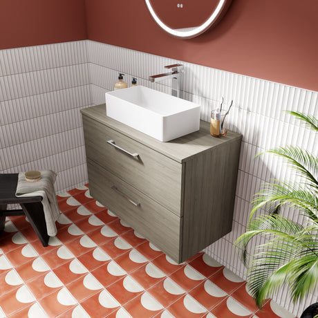 Nuie Ceramic Rectangular Vessel Basin – 365mm, 455mm, 465mm, 520mm & 565mm