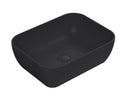 Nuie 455mm Ceramic Square Vessel Basin – Matt Black, photo 2
