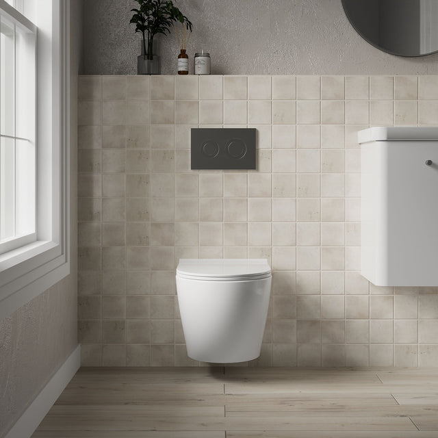 Nuie Freya Wall Hung Pan – White