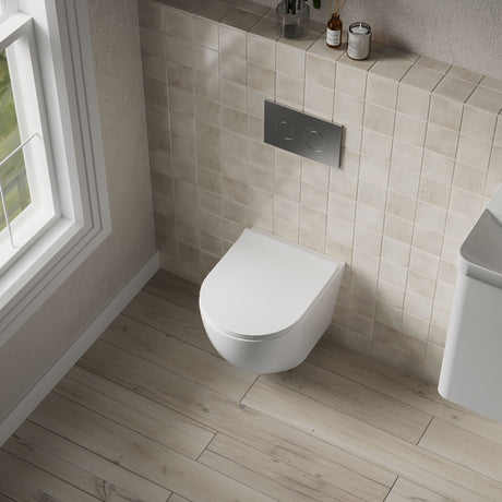 Nuie Freya Wall Hung Pan – White, photo 4