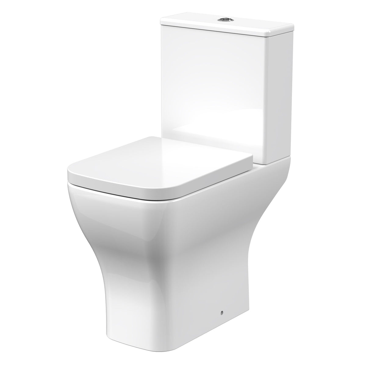 Nuie Ava Rimless Comfort Height Close Coupled Toilet – White, photo 2