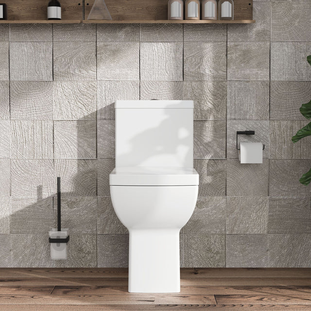 Nuie Ava Rimless Comfort Height Close Coupled Toilet – White