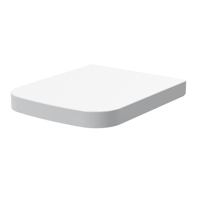 Nuie Square Soft Close Toilet Seat With Quick Release Hinge (Compatible Ava) – White