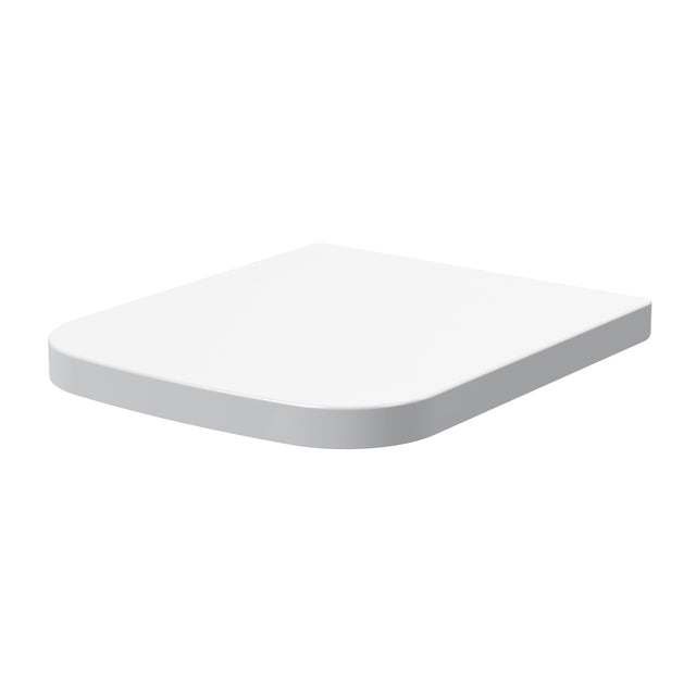 Nuie Square Soft Close Toilet Seat With Top Fix Hinge (Compatible Ava) – White