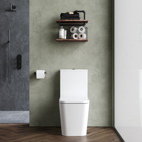 Nuie Orlen Close Coupled Toilet – White