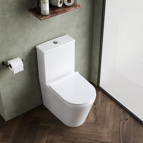 Nuie Fenton Close Coupled Toilet – White, photo 4