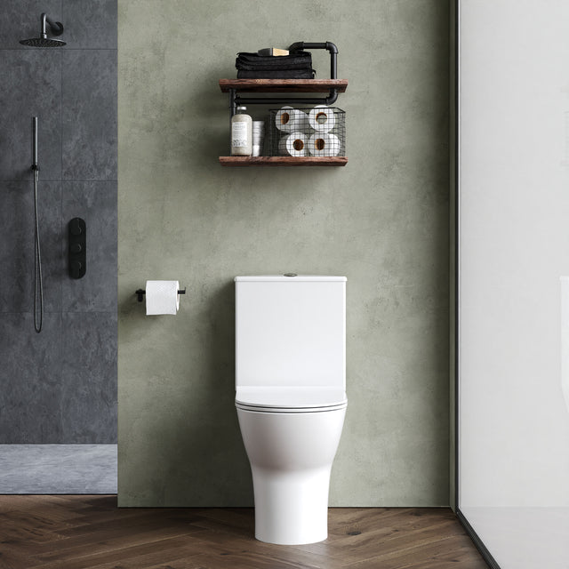 Nuie Freya Close Coupled Toilet – White