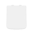 Nuie Square Soft Close Toilet Seat With Top Fix Hinge – Gloss White