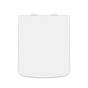 Nuie Square Soft Close Toilet Seat With Top Fix Hinge – Gloss White