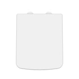 Nuie Square Soft Close Toilet Seat With Top Fix Hinge – Gloss White