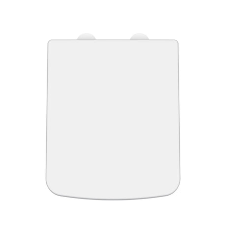 Nuie Square Soft Close Toilet Seat With Top Fix Hinge – Gloss White