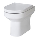 Nuie Harmony Round Back to Wall Toilet Pan – White, photo 2