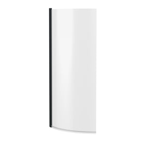 Nuie P Shape Hinged Bath Screen – Matt Black, photo 2