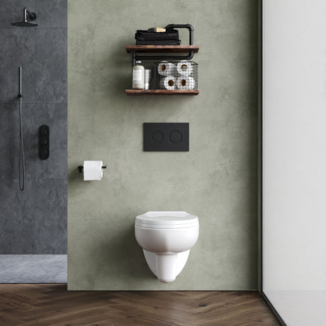 Nuie Melbourne Wall Hung Pan – White