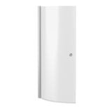 Nuie 700mm Curved Bath Screen With Knob – Chrome, photo 2