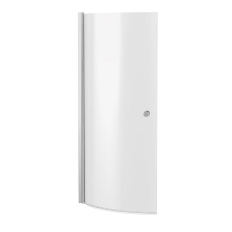 Nuie 700mm Curved Bath Screen With Knob – Chrome, photo 2