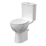 Nuie Fay Rimless Comfort Height Close Coupled Toilet With Soft Close Seat – White