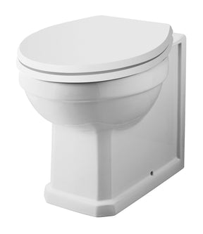 Nuie Richmond Traditional Back to Wall Toilet Pan – White, photo 2