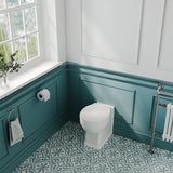 Nuie Richmond Traditional Back to Wall Toilet Pan – White, photo 4