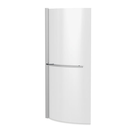 Nuie Curved Bath Screen With Rail – 700mm & 860mm, photo 2