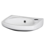 Nuie Melbourne 1 Tap Hole Wall Hung Ceramic Basin – 350mm & 450mm, photo 2